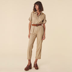 SPELLBOUND WASHED OLIVE UTILITY JUMPSUIT *BACK IN STOCK* – L'ABEYE