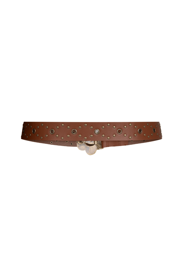 Daisy-Studded-Belt-AntiqueTan-  display picture 1