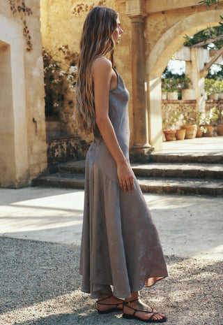 spell brown dress Spell Swan Lake Tunic Dress Sage / M