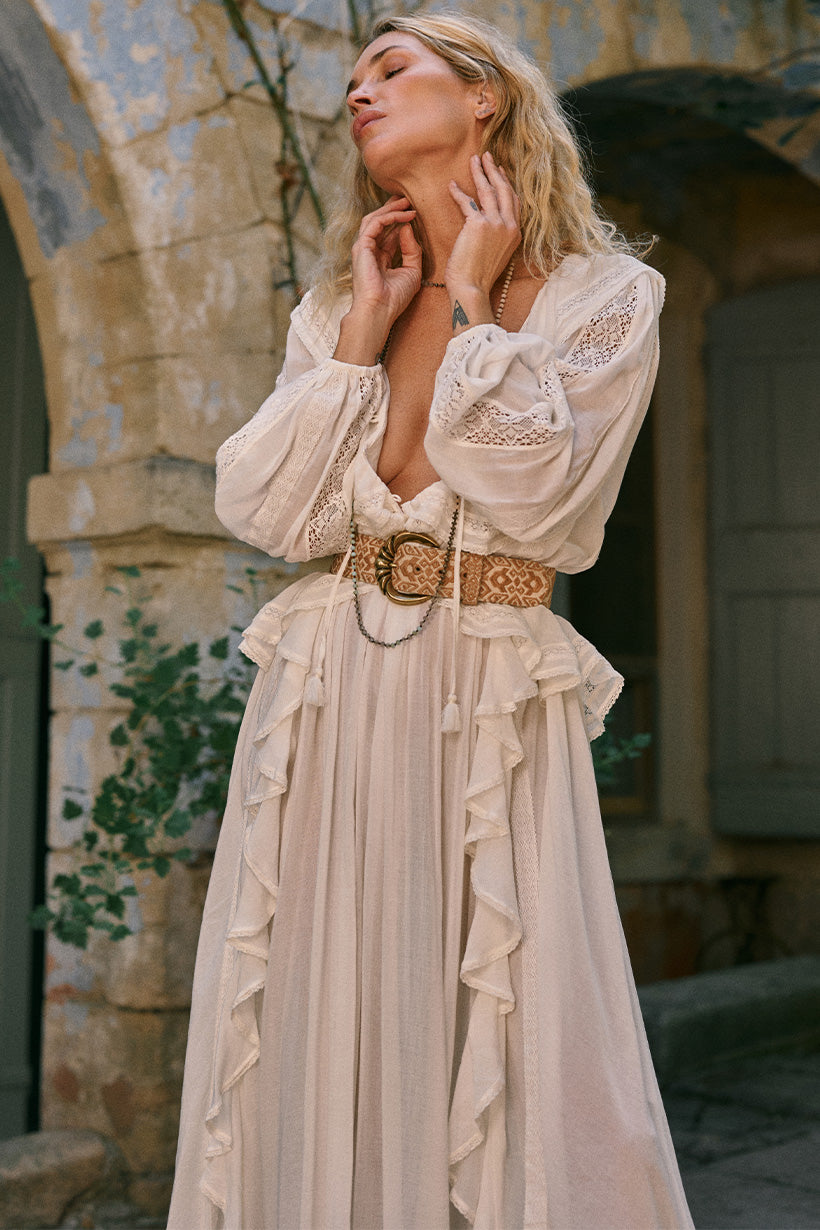 Spell white lace dress new arrivals