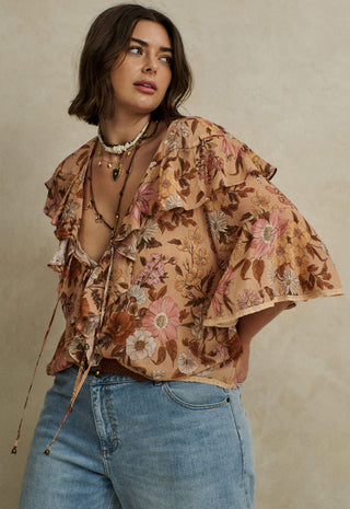 Stealing Beauty Short Sleeve Blouse