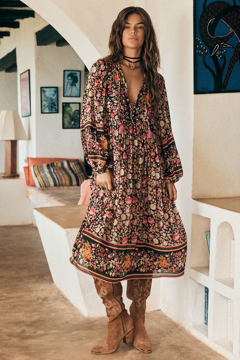 Impala Lily Boho Midi Dress SPELL