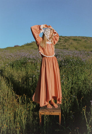 boho dresses and skirts Womens Boho Floral Long Maxi Skirt Ladies High Waist Beach Holiday Swing Dress