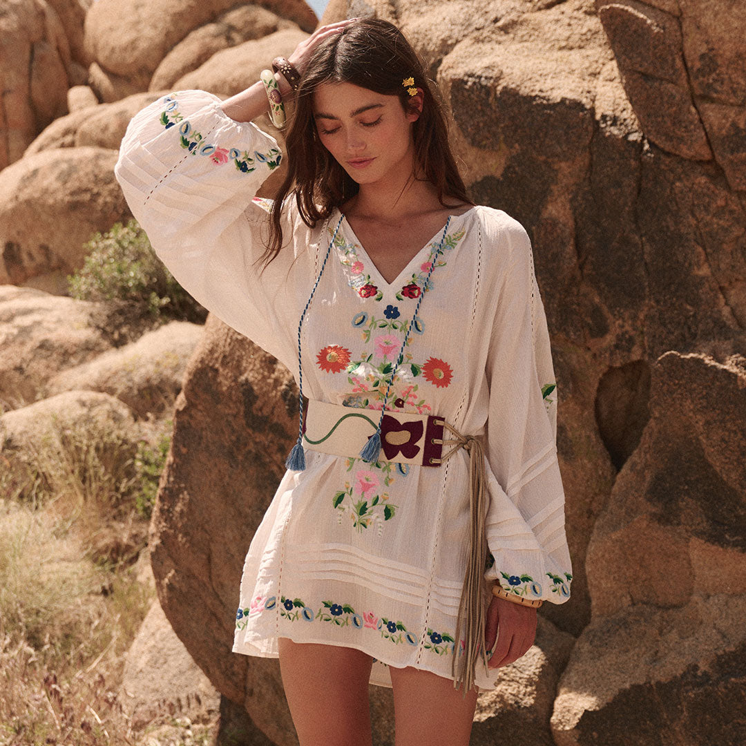 spell maggie embroidered midi dress Spell Maggie Embroidered Midi is back in stock! Snag yours before they are gone again