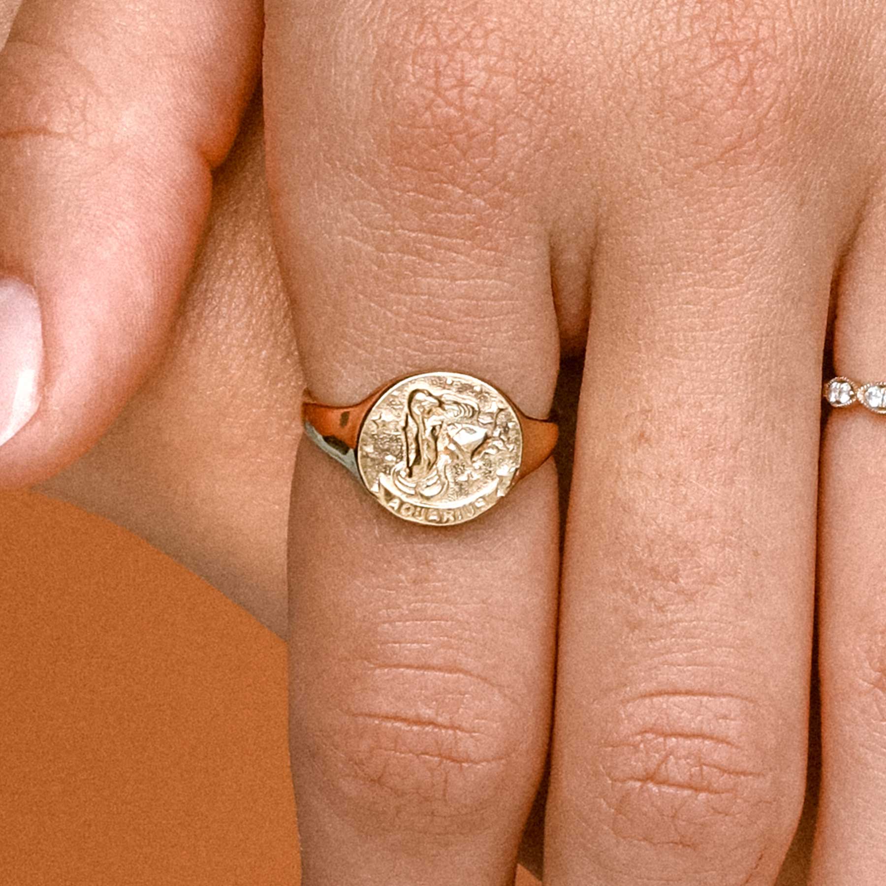 Gold st deals christopher ring