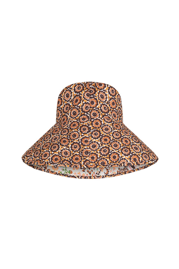Spell & The Gypsy Collective Sannah Reversible Bucket Hat Size S/M Happy colors x yellow Reversible bucket hat – Meir Fisch  main image 3