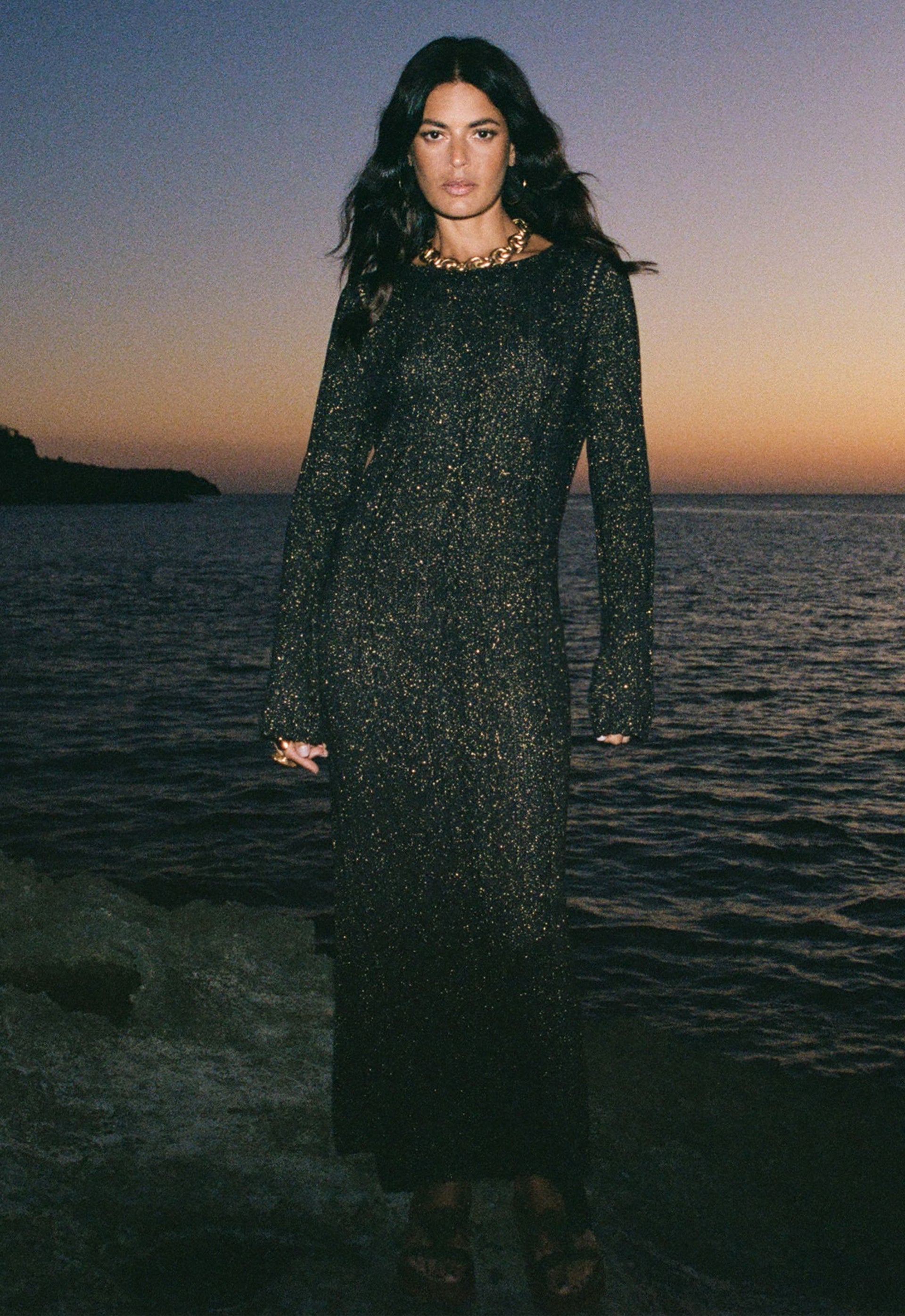 The Moss Knit Backless Maxi Dress – SPELL